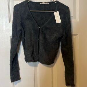 Abercrombie & Fitch Ribbed Short Cardigan (NWT)